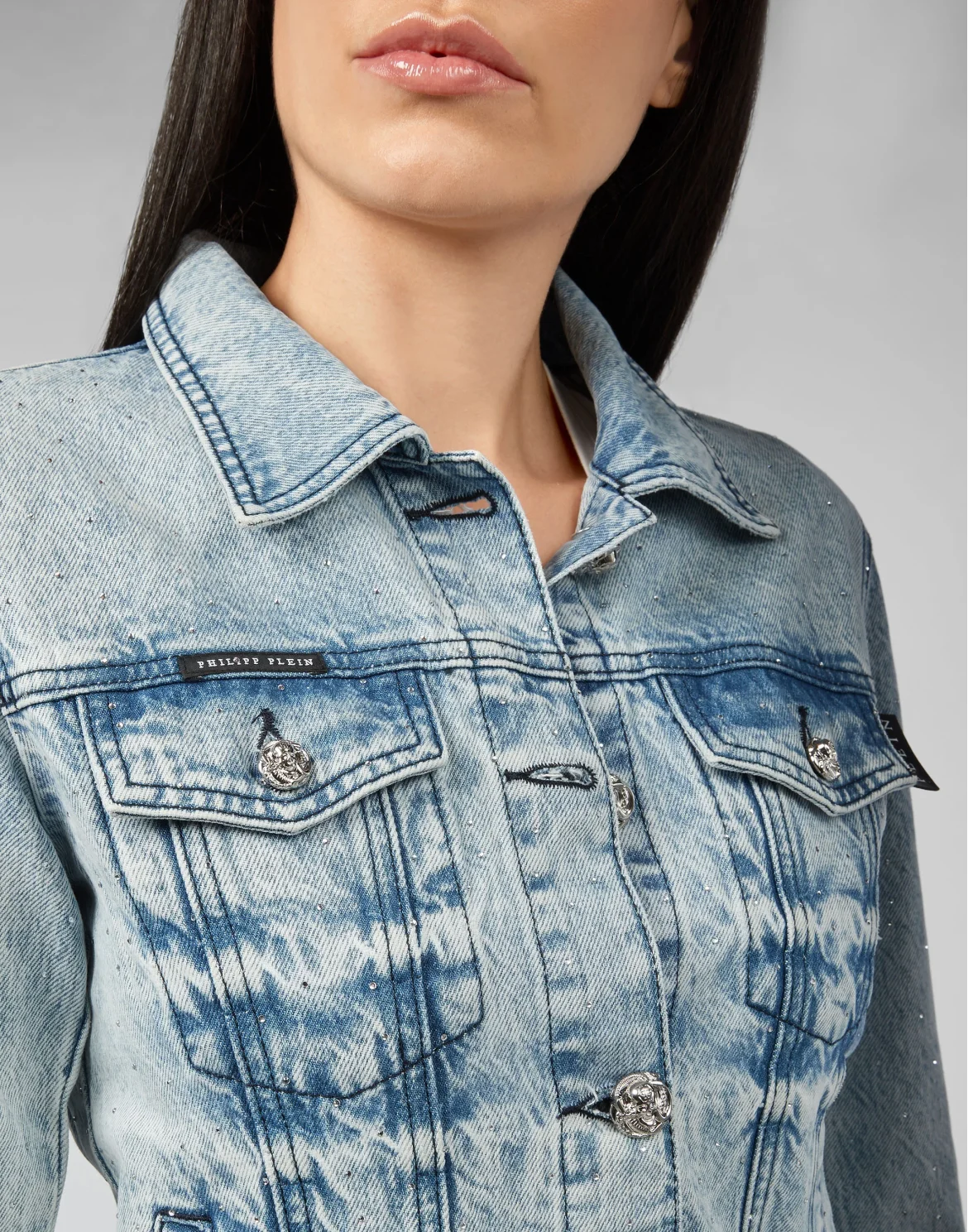 Denim Jacket Crystal, цвет: Голубой