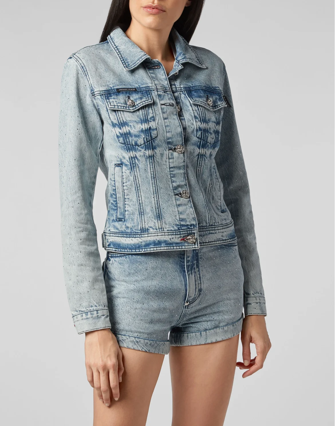 Denim Jacket Crystal, цвет: Голубой