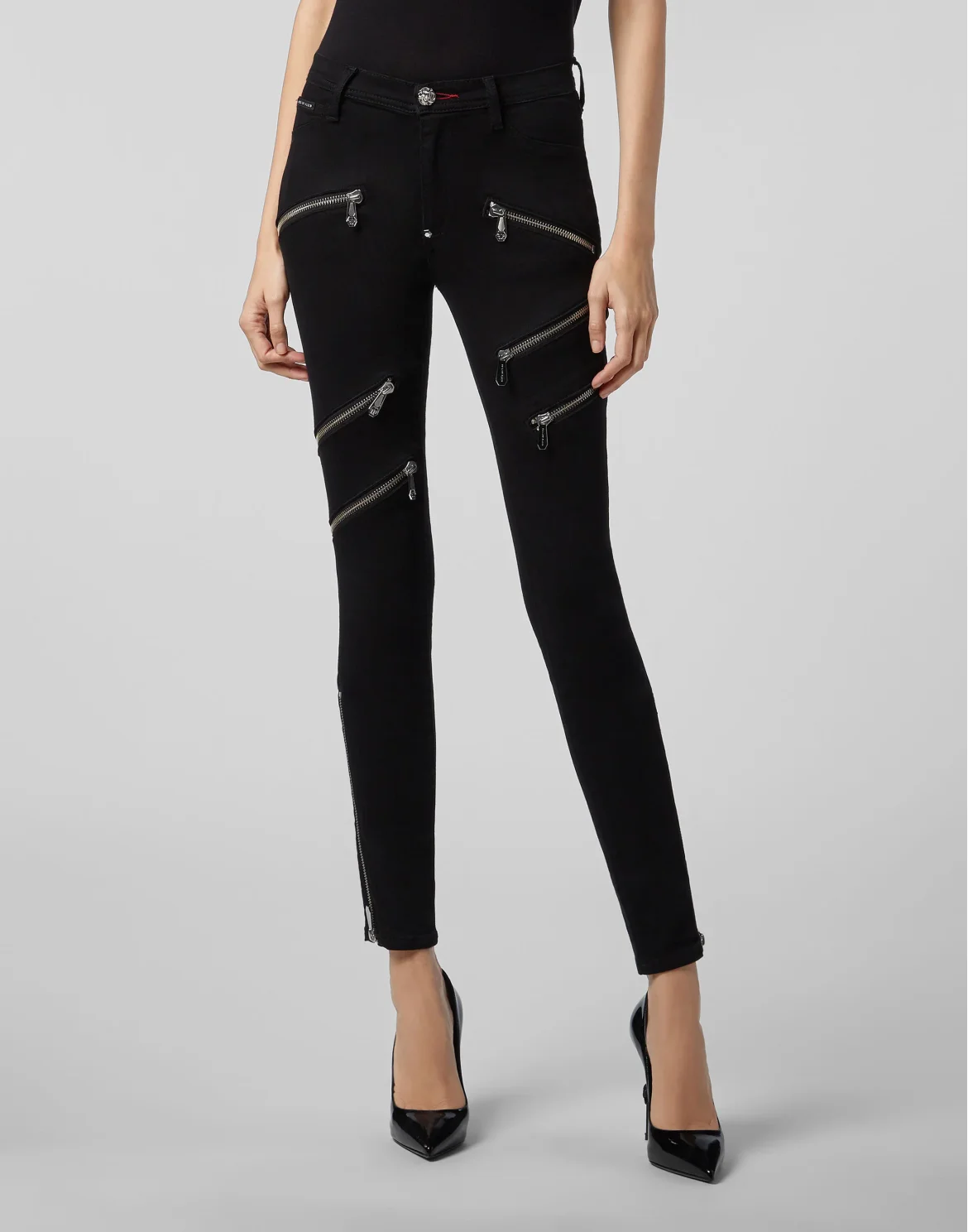 High Waist Jegging Zipped, цвет: Черный