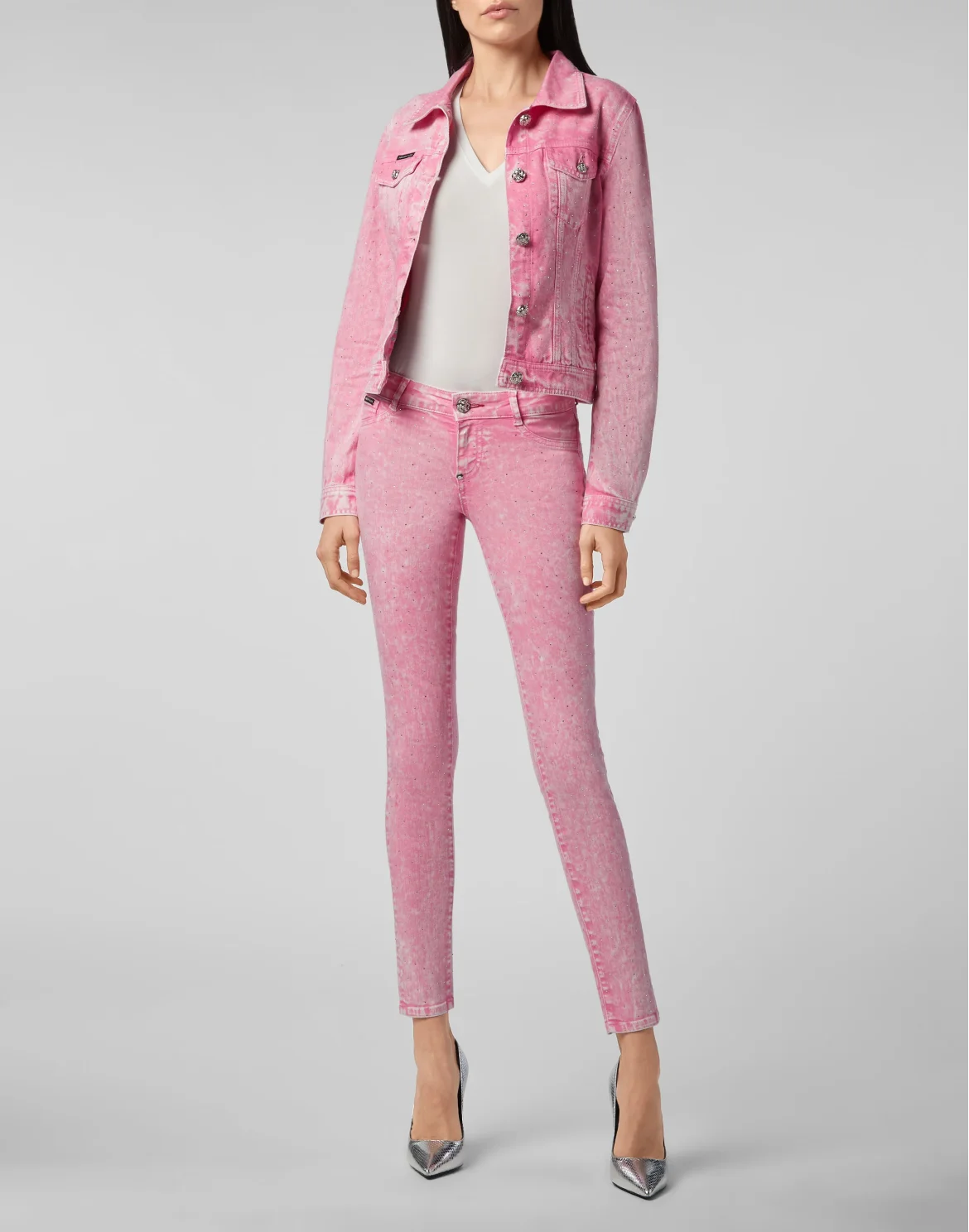 Jeggins Crystal, цвет: Розовый