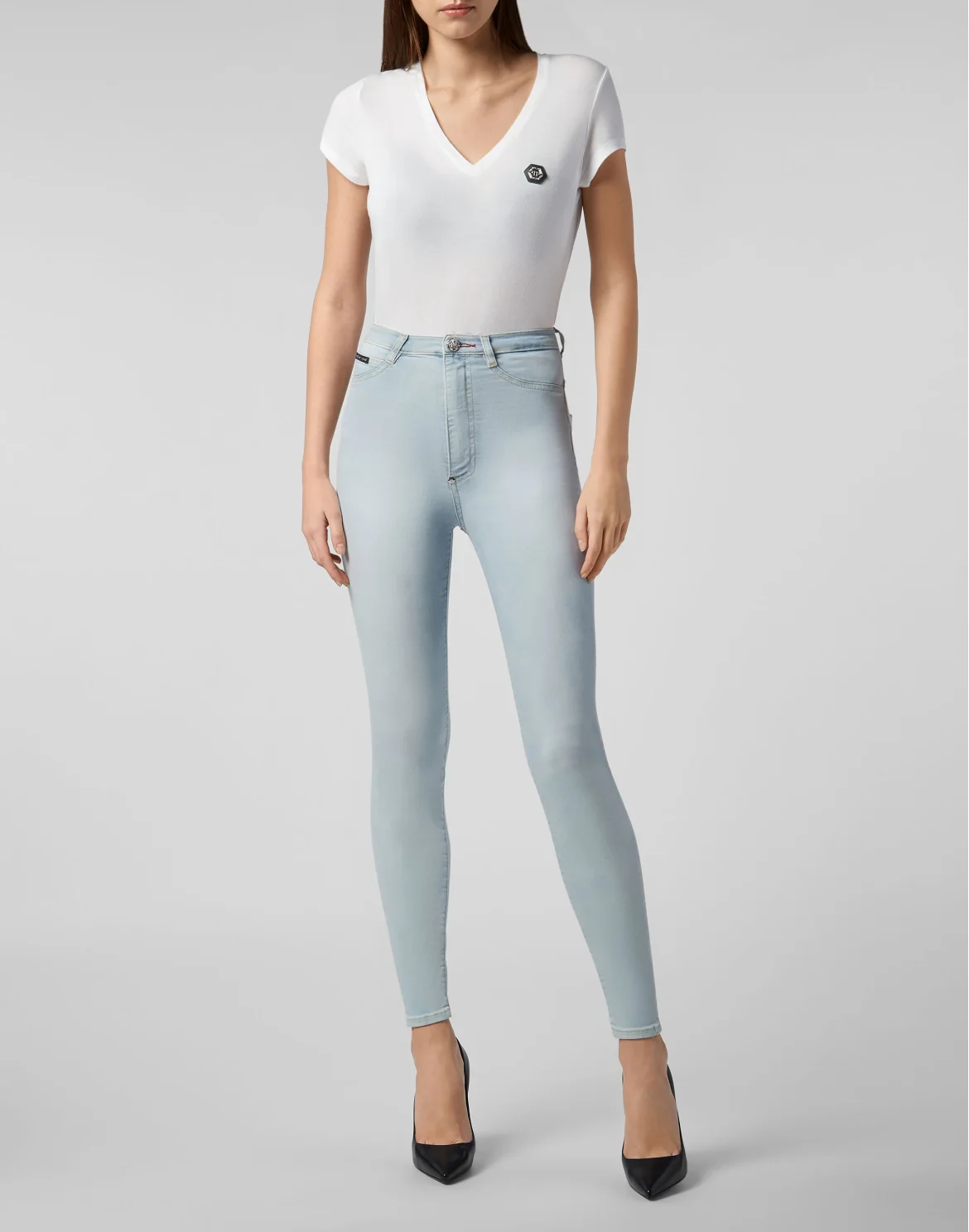 Super High Waist Jegging, цвет: Голубой