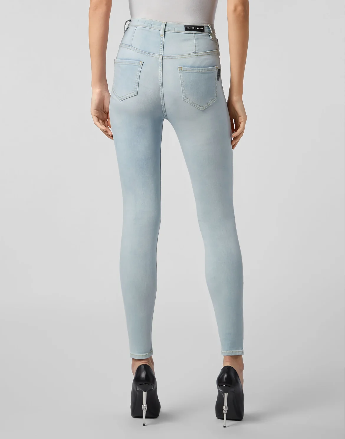 Super High Waist Jegging, цвет: Голубой