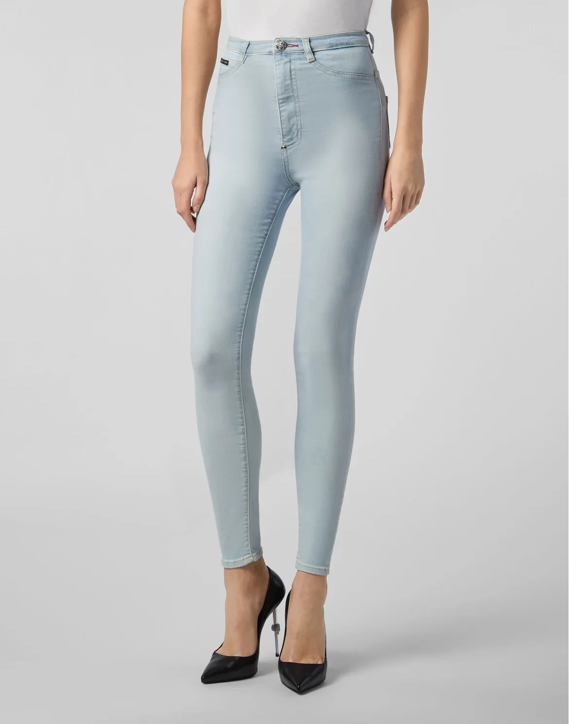Super High Waist Jegging, цвет: Голубой