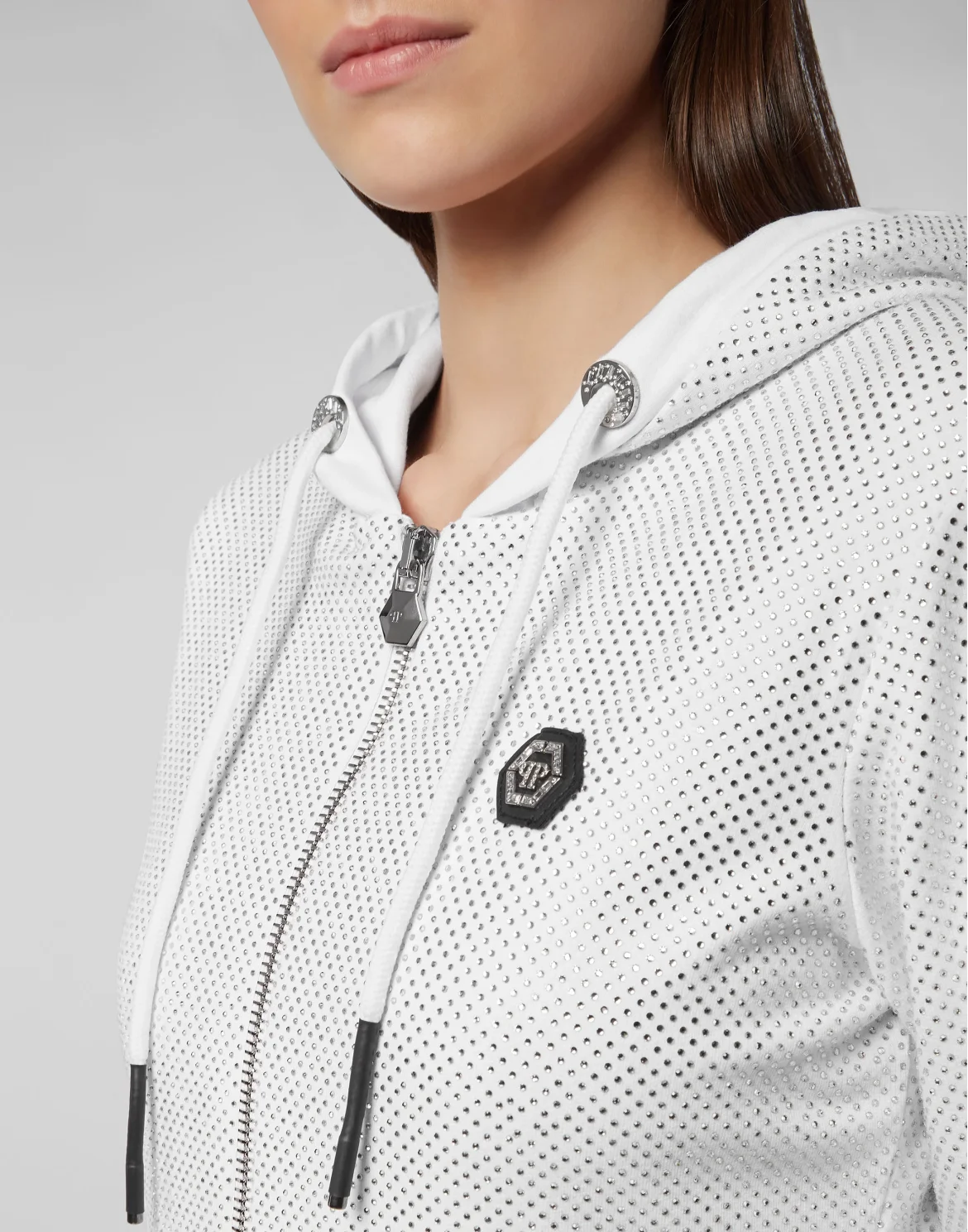 Hoodie Sweatjacket Philipp Plein TM, цвет: Белый