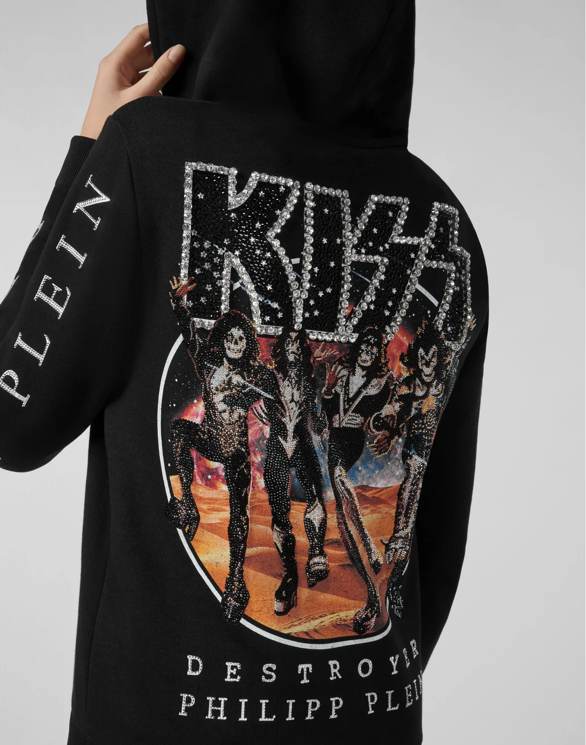 Hoodie Sweatjacket Rock band, цвет: Черный