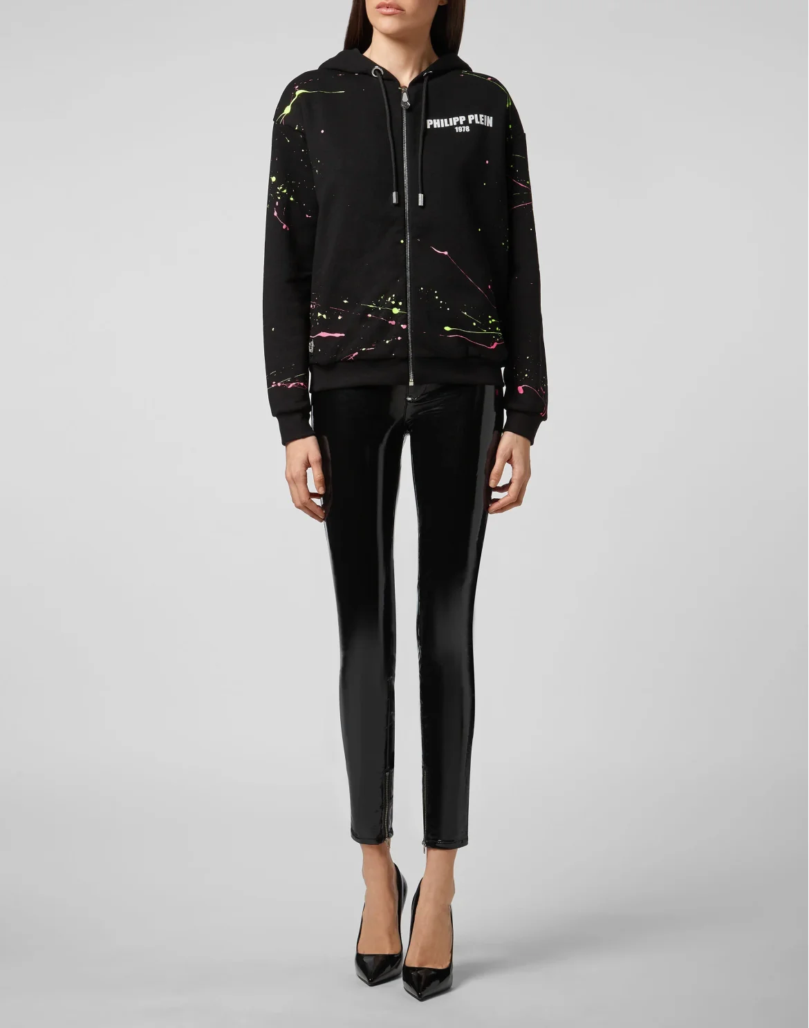 Hoodie Sweatjacket Gothic Plein, цвет: Черный