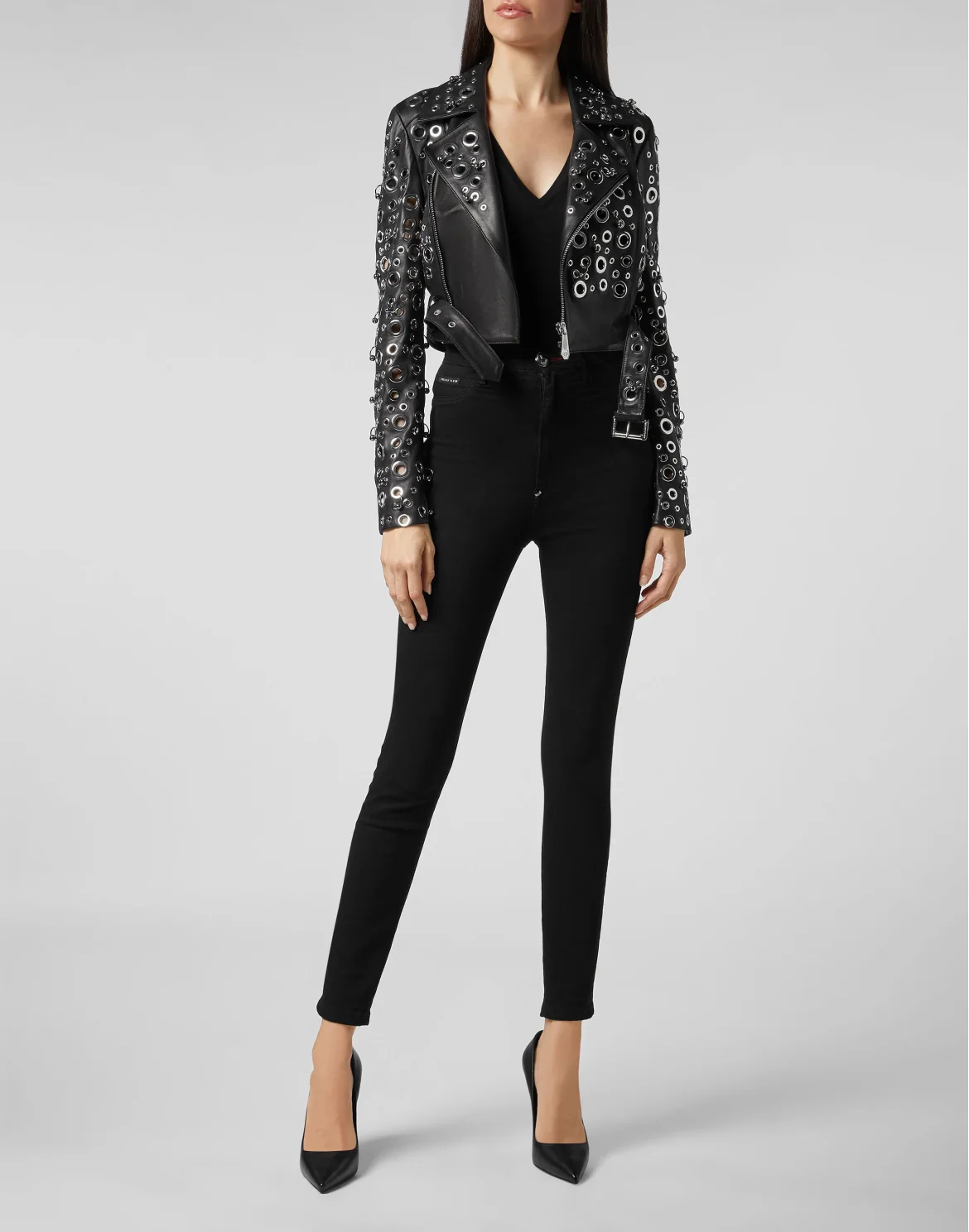 Leather Biker Studs, цвет: Черный