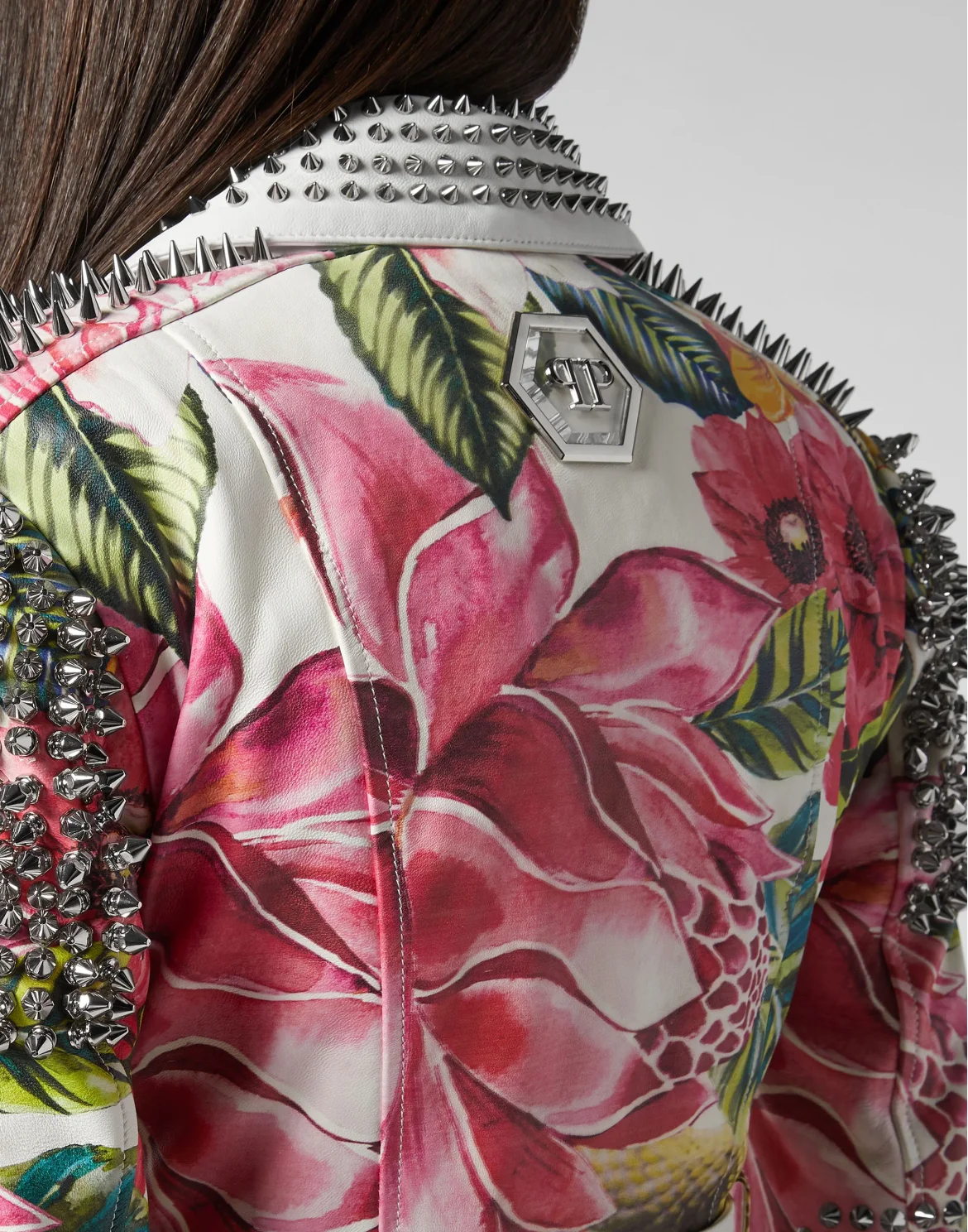 Leather Biker Flowers, цвет: Белый