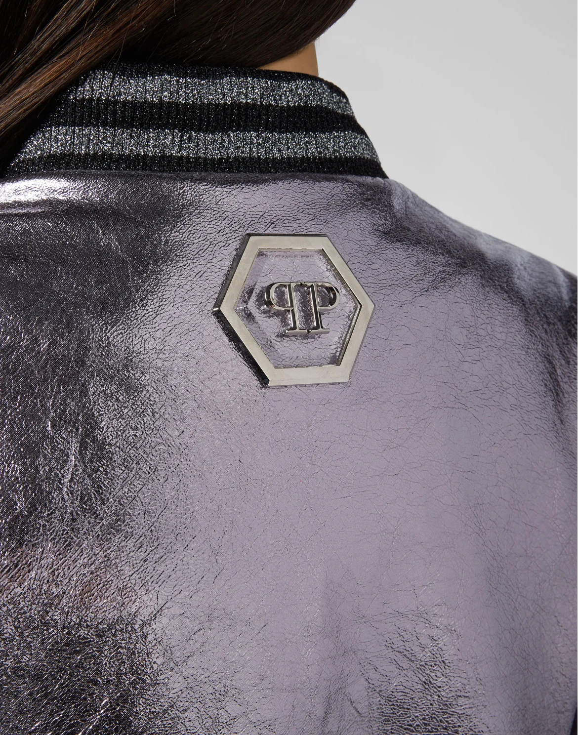 Leather Bomber Studs, цвет: Розовый