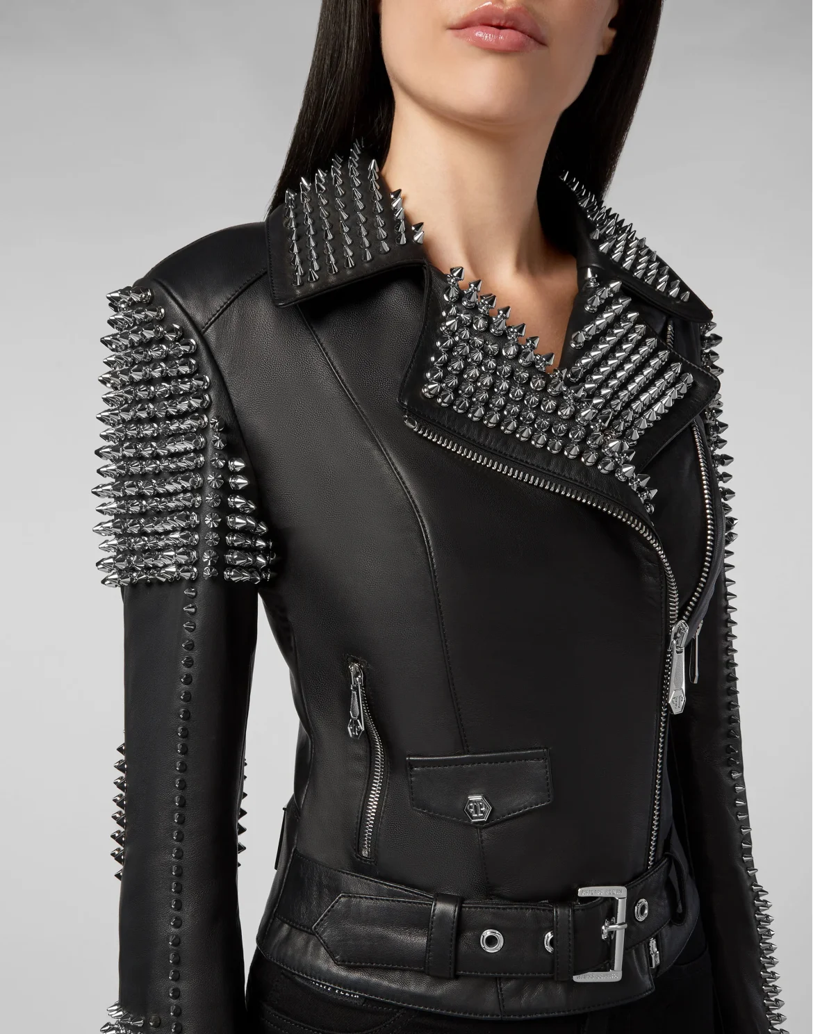 Leather Biker Skull, цвет: Черный