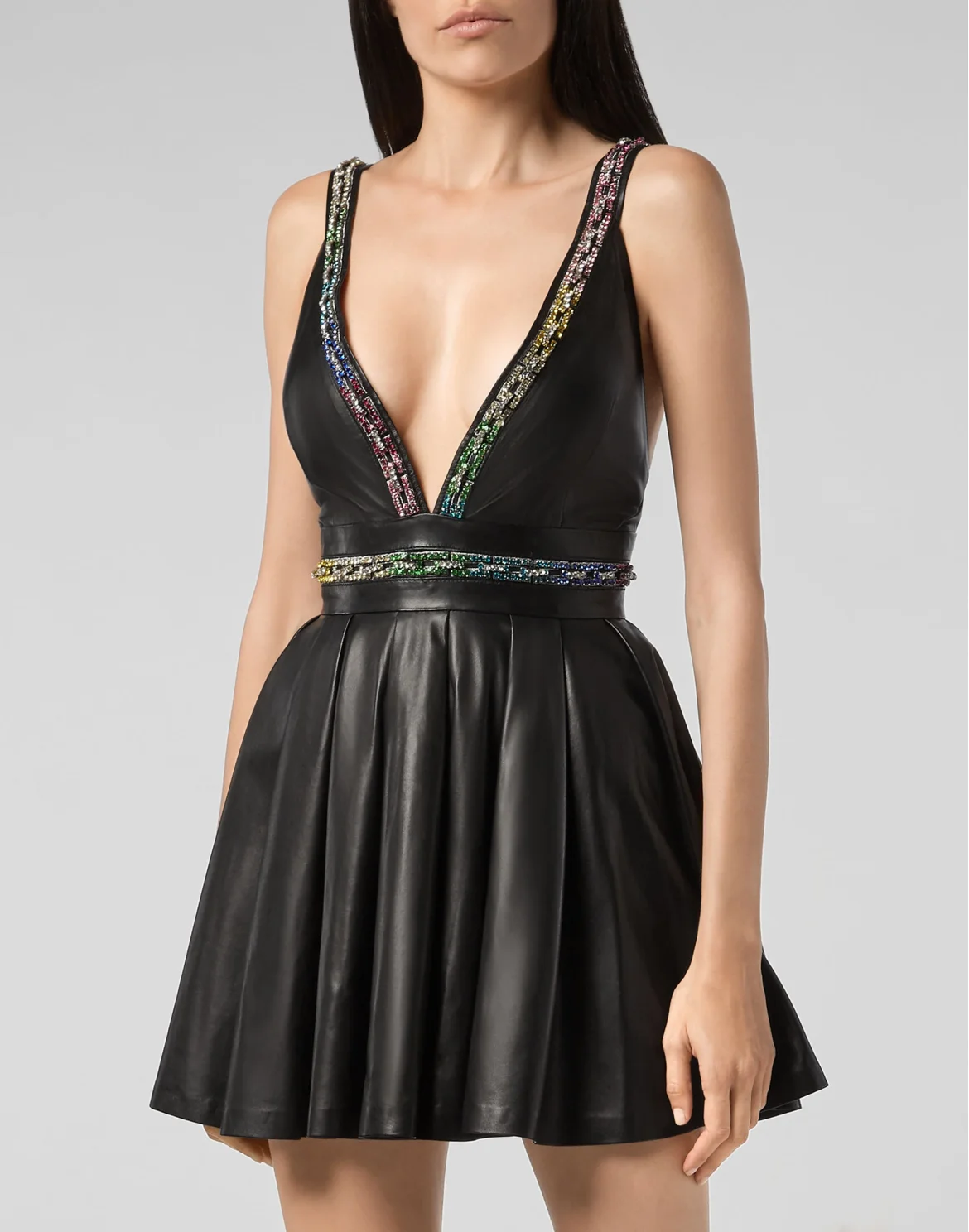 Short Dress Crystal, цвет: Черный