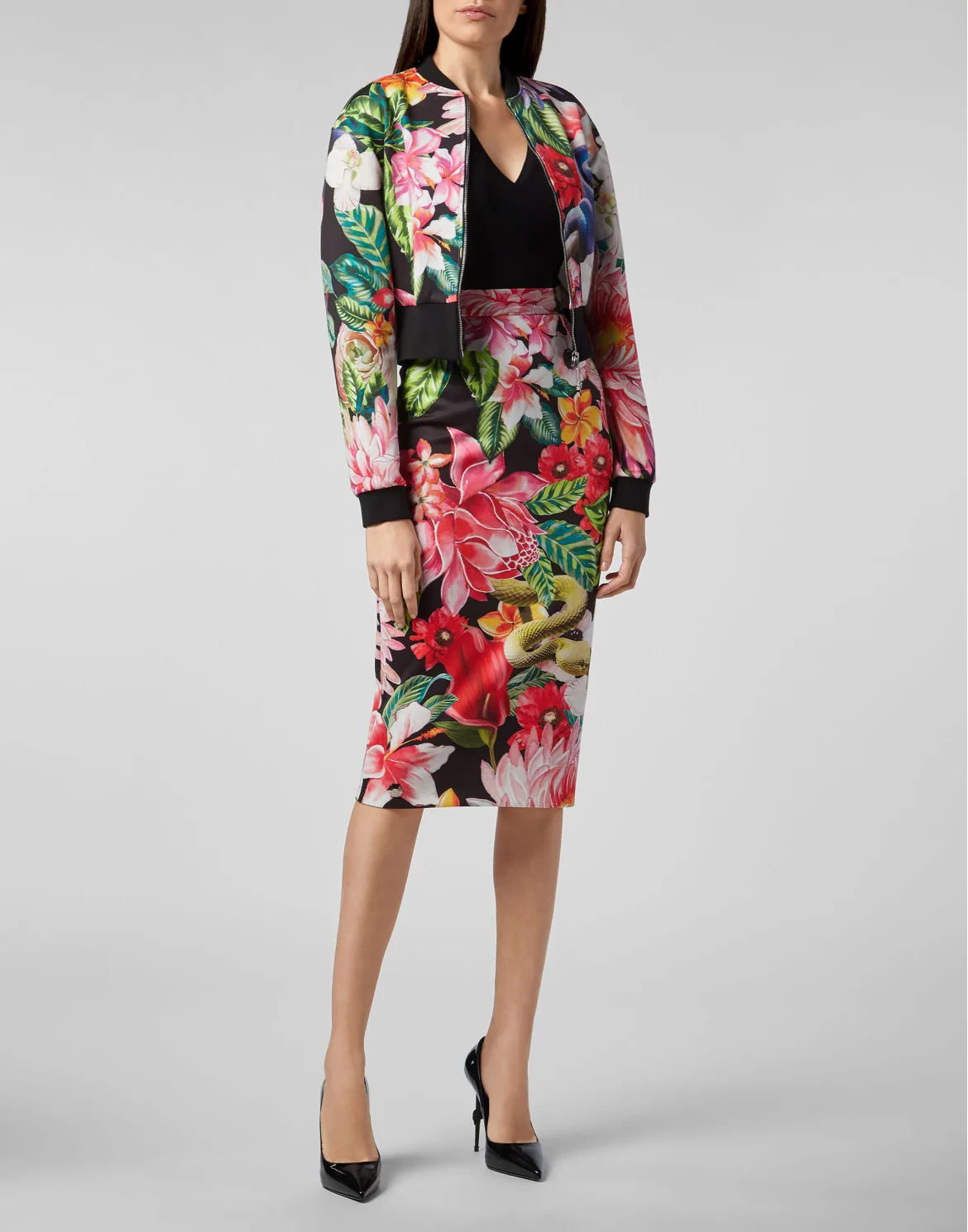 Bomber Flowers, цвет: Мультиколор