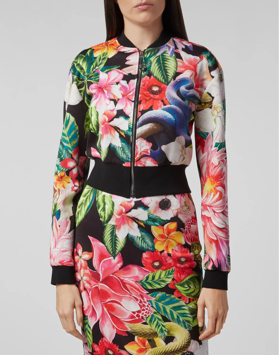Bomber Flowers, цвет: Мультиколор