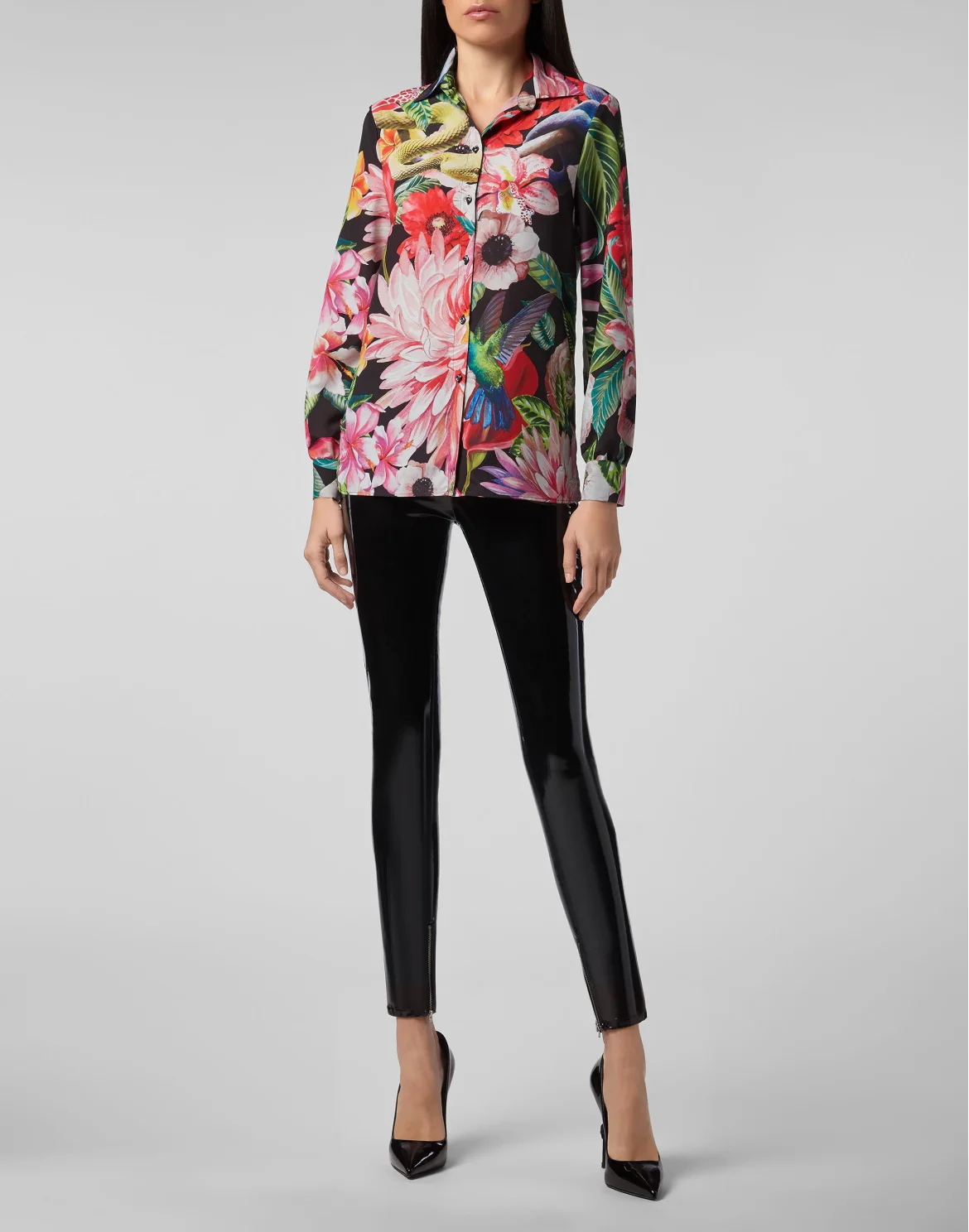 Shirt Flowers, цвет: Черный