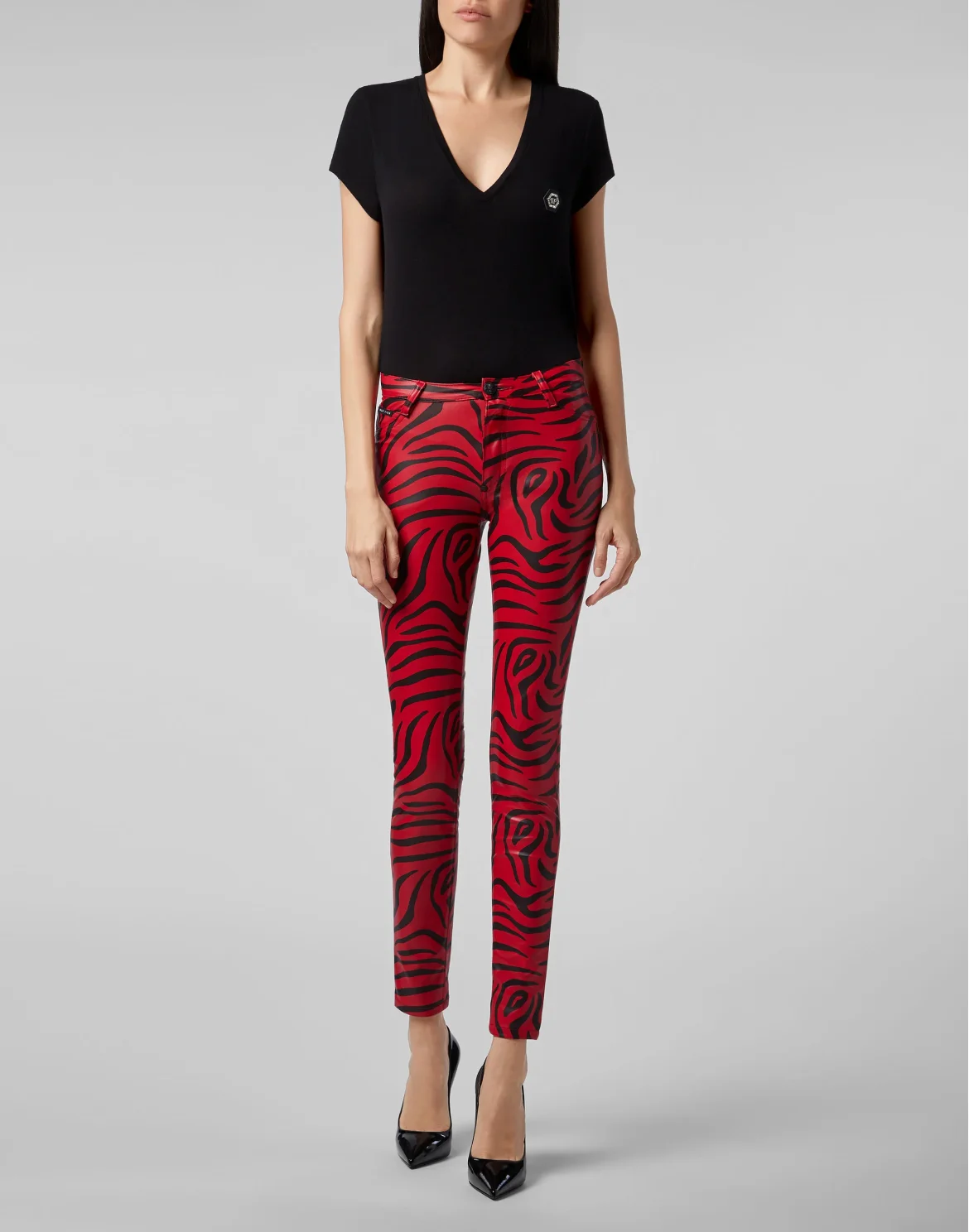 High Waist Jegging Zebra, цвет: Черный
