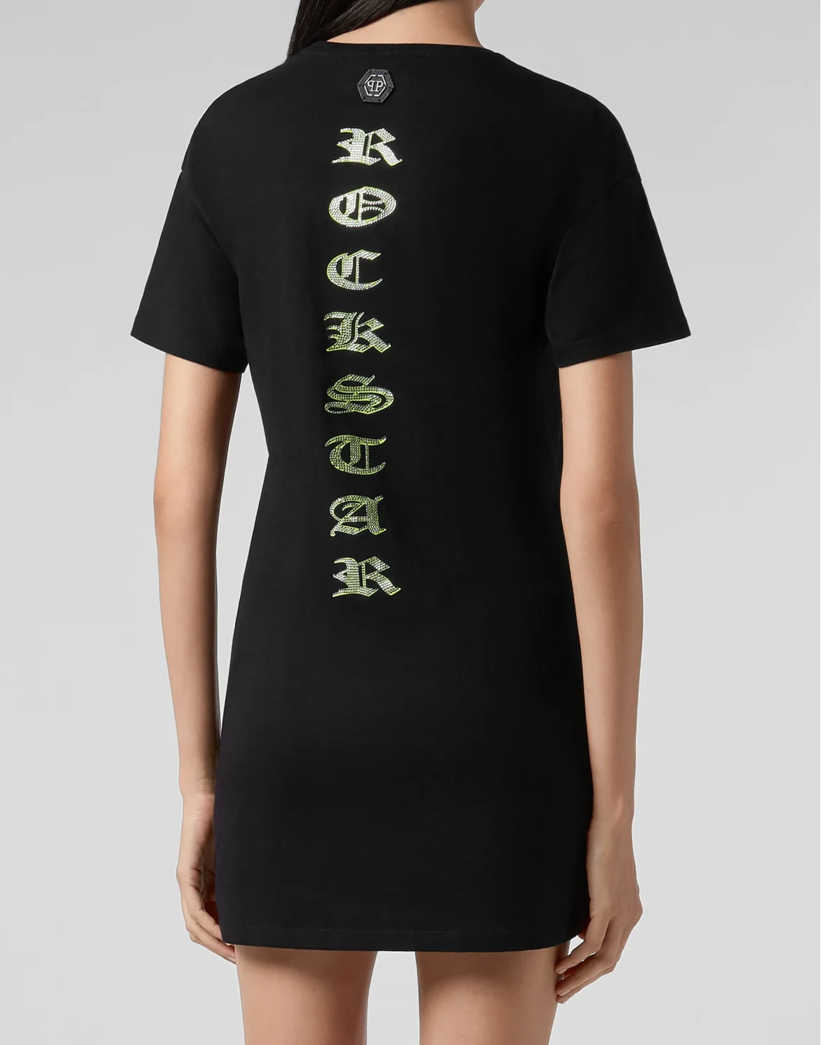 T-Shirt Short Dresses Skull, цвет: Черный