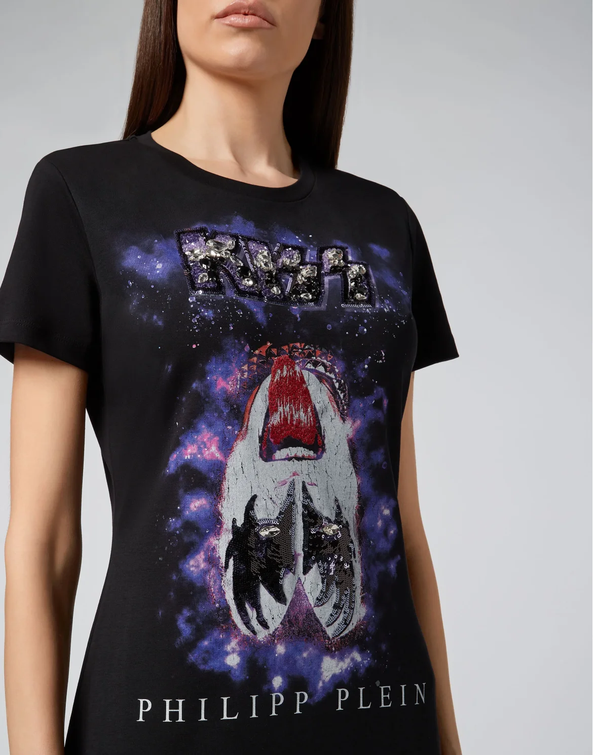 T-Shirt Short Dresses Rock band, цвет: Черный