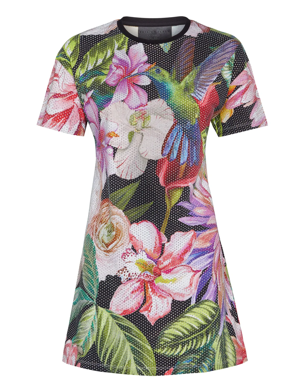 T-shirt Dresses Flowers, цвет: Черный