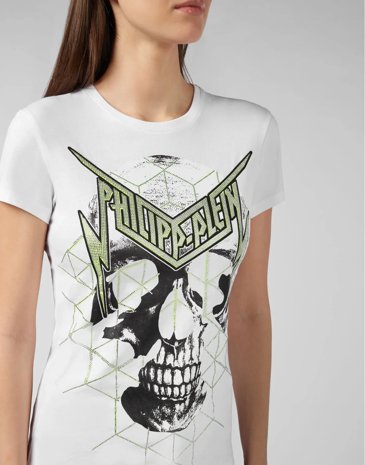 T-shirt Round Neck SS Skull, цвет: Белый