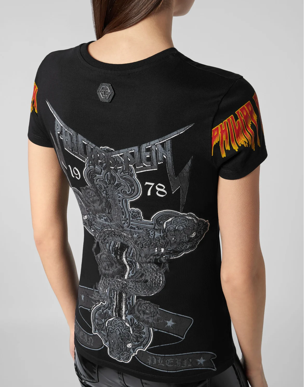 T-shirt Round Neck SS Rock PP, цвет: Черный
