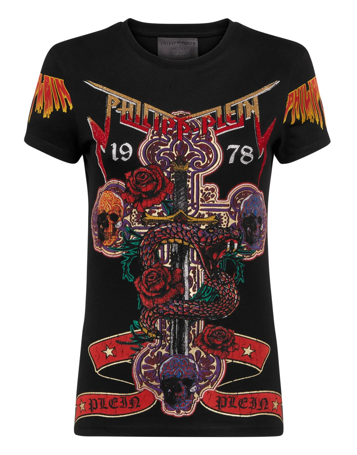 T-shirt Round Neck SS Rock PP, цвет: Черный