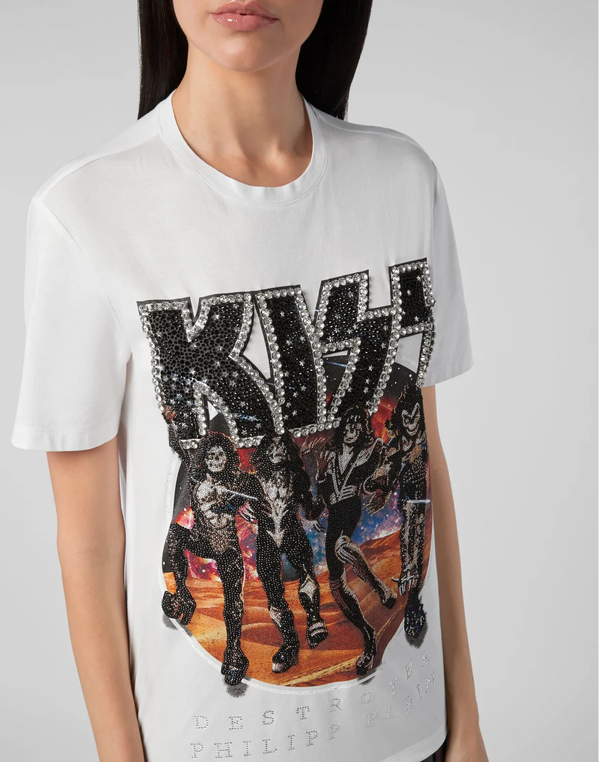 T-shirt Round Neck SS Rock band, цвет: Белый