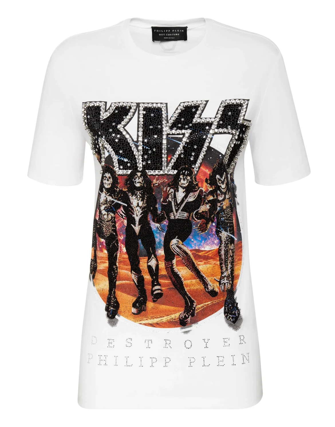 T-shirt Round Neck SS Rock band, цвет: Белый