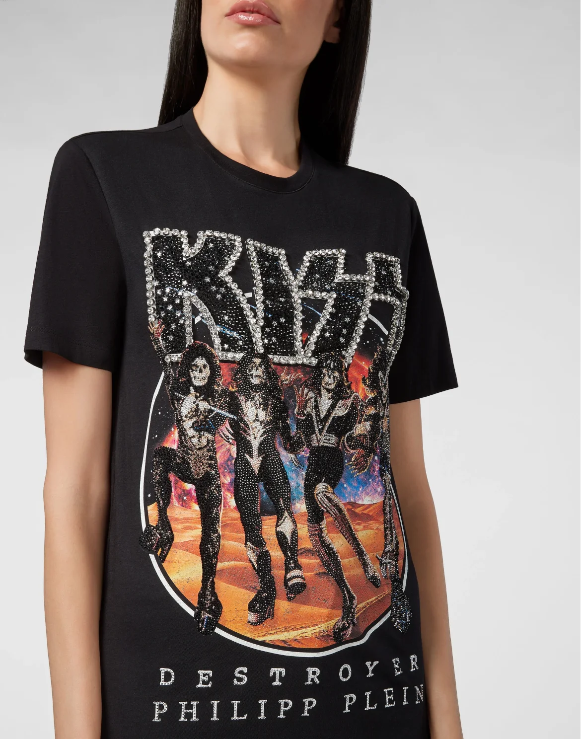T-shirt Round Neck SS Rock band, цвет: Черный