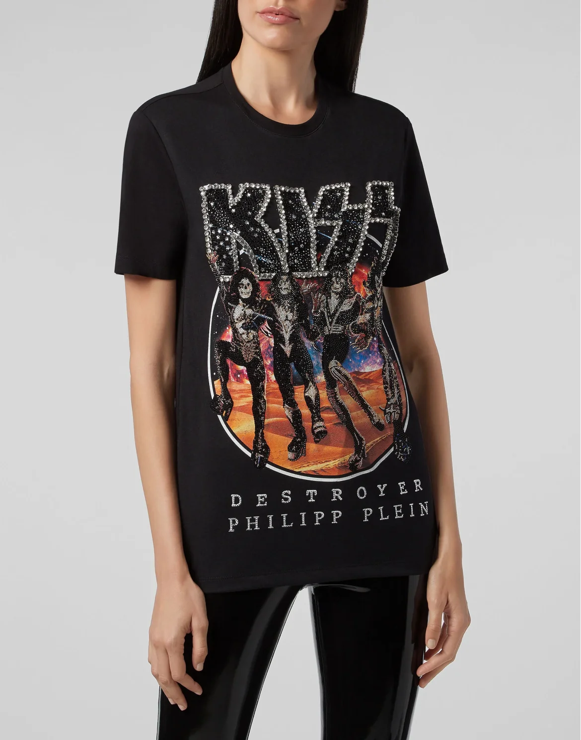 T-shirt Round Neck SS Rock band, цвет: Черный