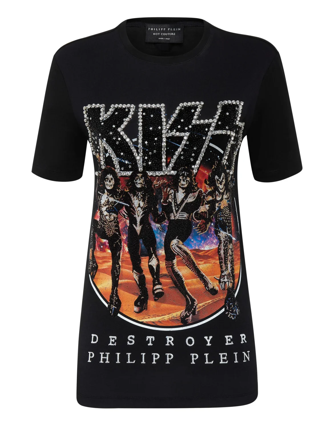 T-shirt Round Neck SS Rock band, цвет: Черный