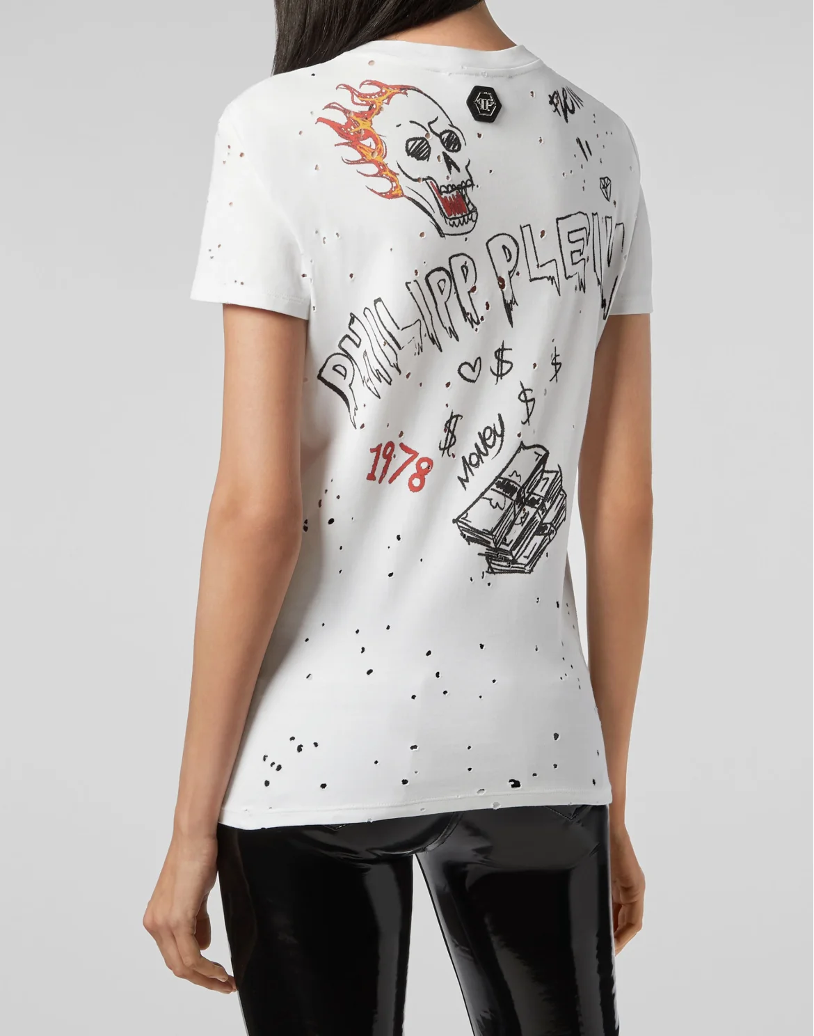 T-shirt Round Neck SS Graffiti, цвет: Белый