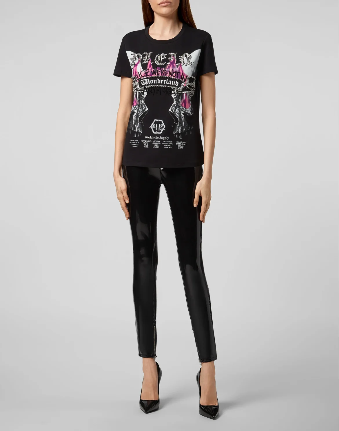 T-shirt Round Neck SS Gothic Plein, цвет: Черный