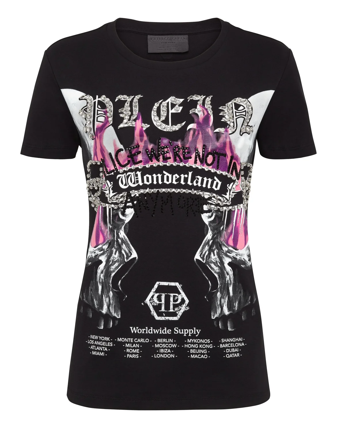 T-shirt Round Neck SS Gothic Plein, цвет: Черный