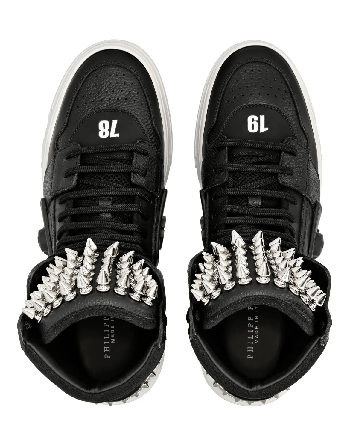 HI-TOP SNEAKERS PHANTOM KICK$ STUD SKULL, цвет: Черный