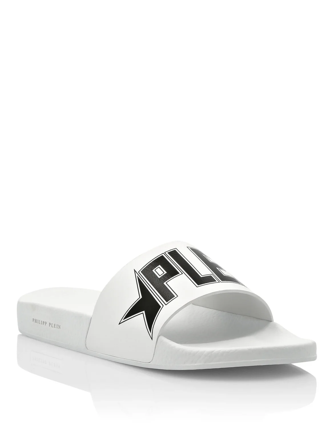 Flat gummy sandals Plein Star, цвет: Белый