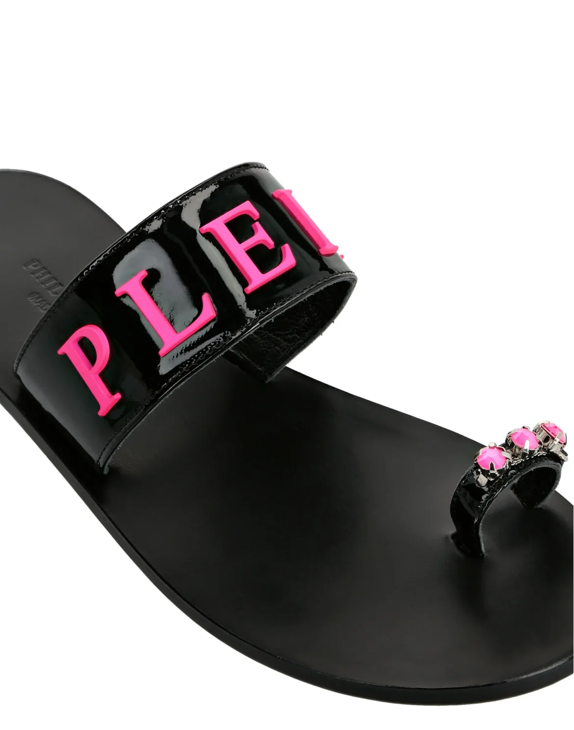 Sandals Flat Crystal, цвет: Розовый