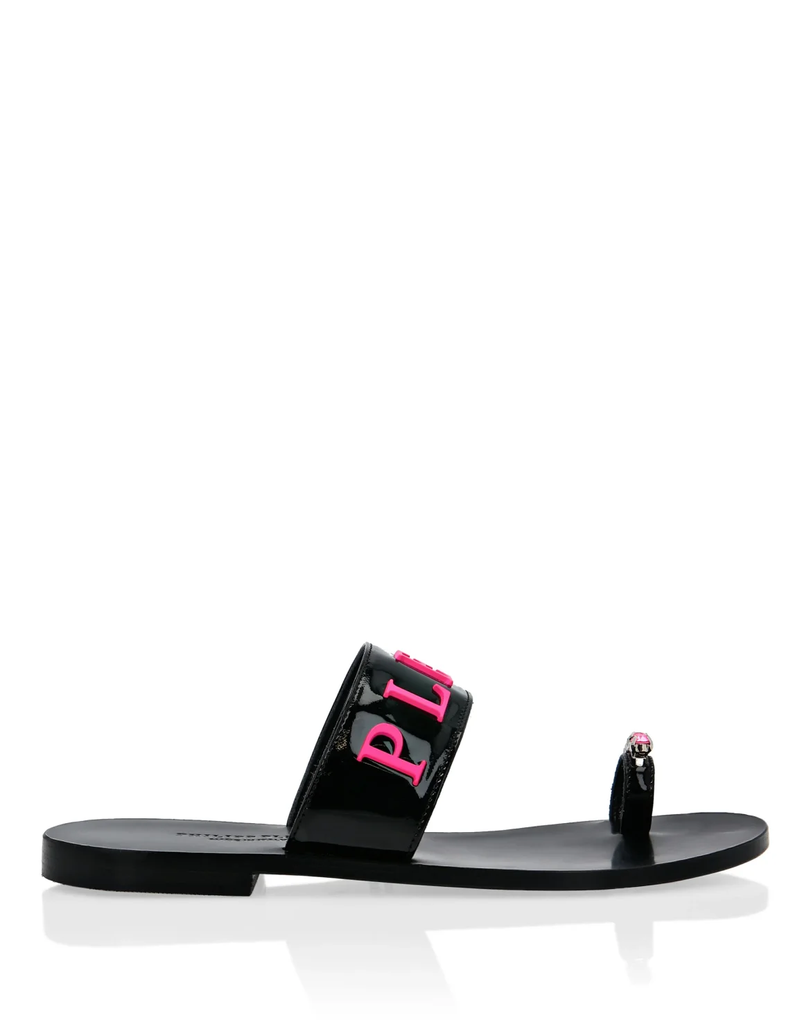 Sandals Flat Crystal, цвет: Розовый