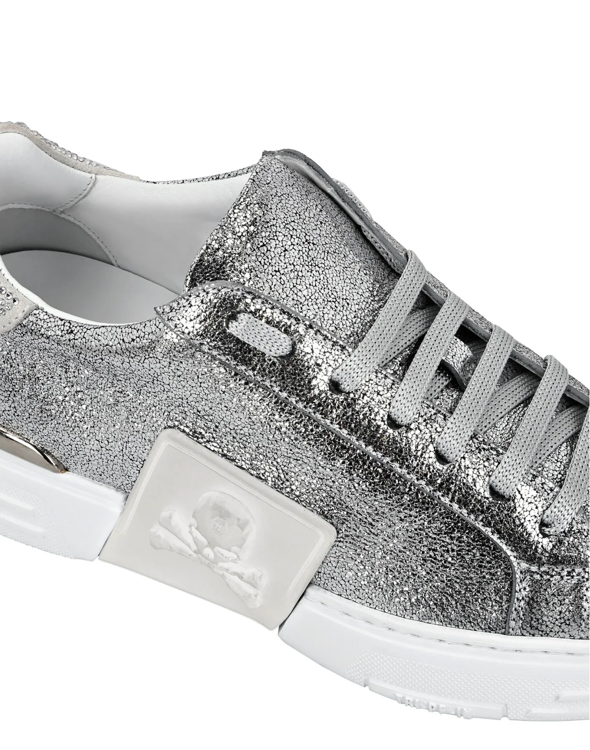 Lo-Top Sneakers Skull, цвет: Серебристый