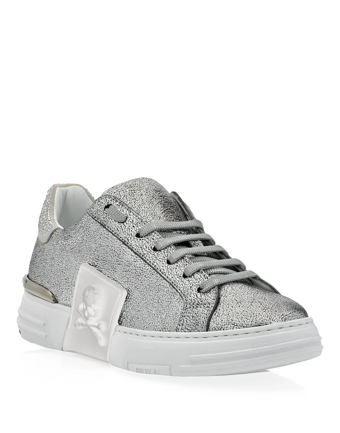 Lo-Top Sneakers Skull, цвет: Серебристый