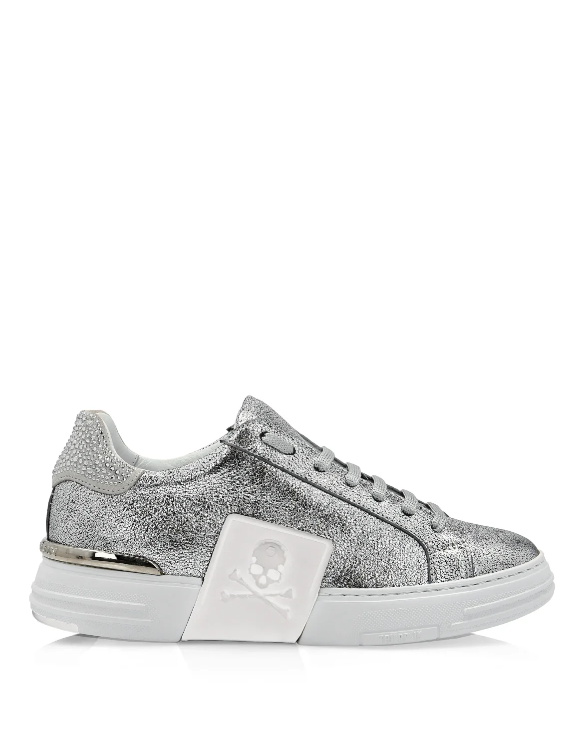 Lo-Top Sneakers Skull, цвет: Серебристый