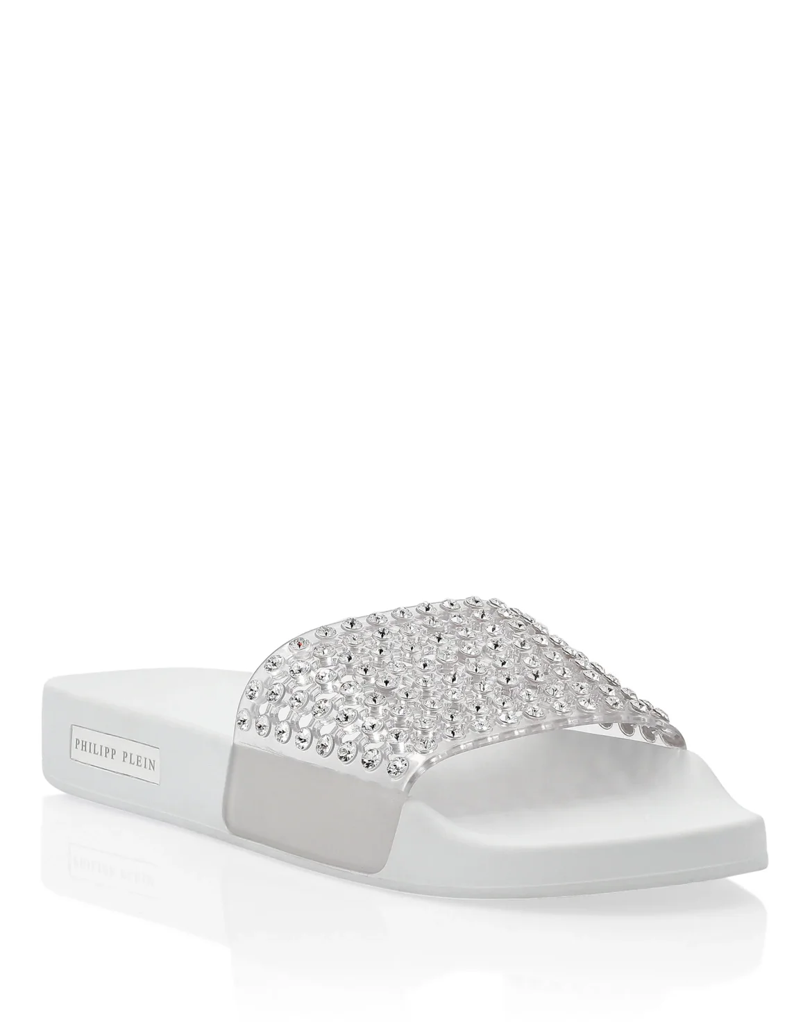 Flat gummy sandals Crystal, цвет: Белый