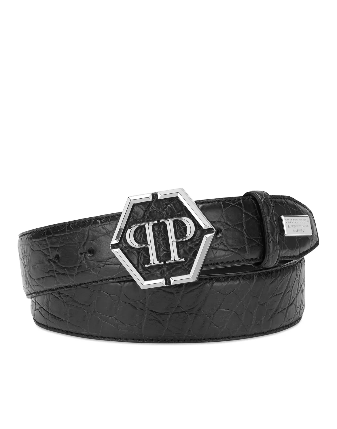 Crocodile Belt Luxury, цвет: Черный