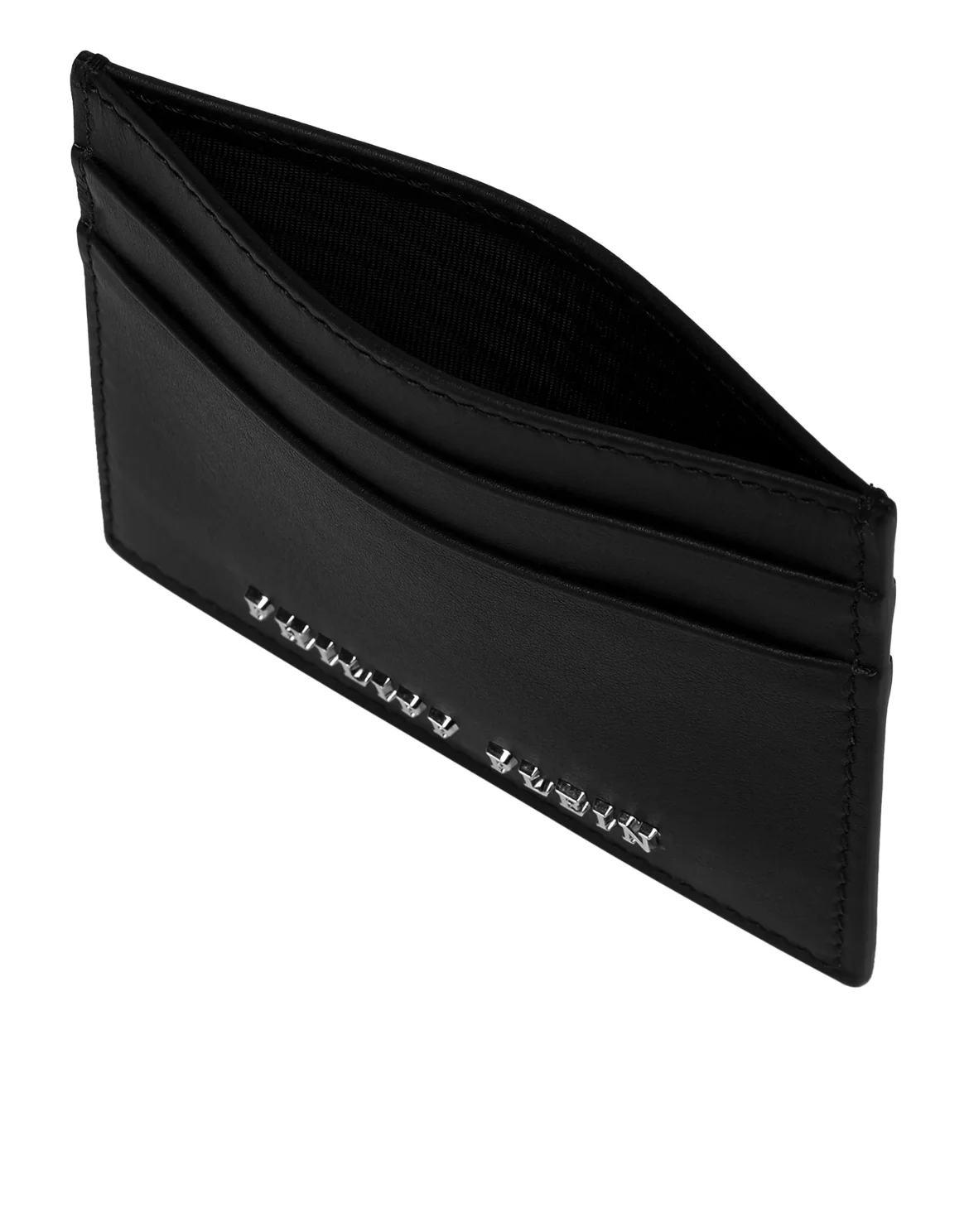 Leather Credit Cards Holder Iconic Plein, цвет: Черный