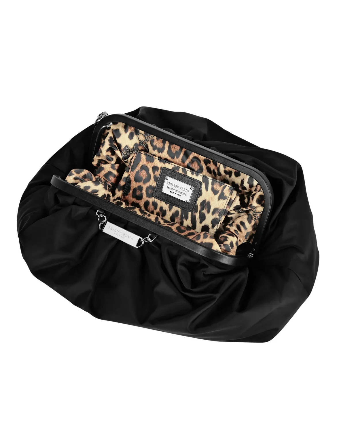 Nylon Big Pillow bag Iconic Plein, цвет: Черный