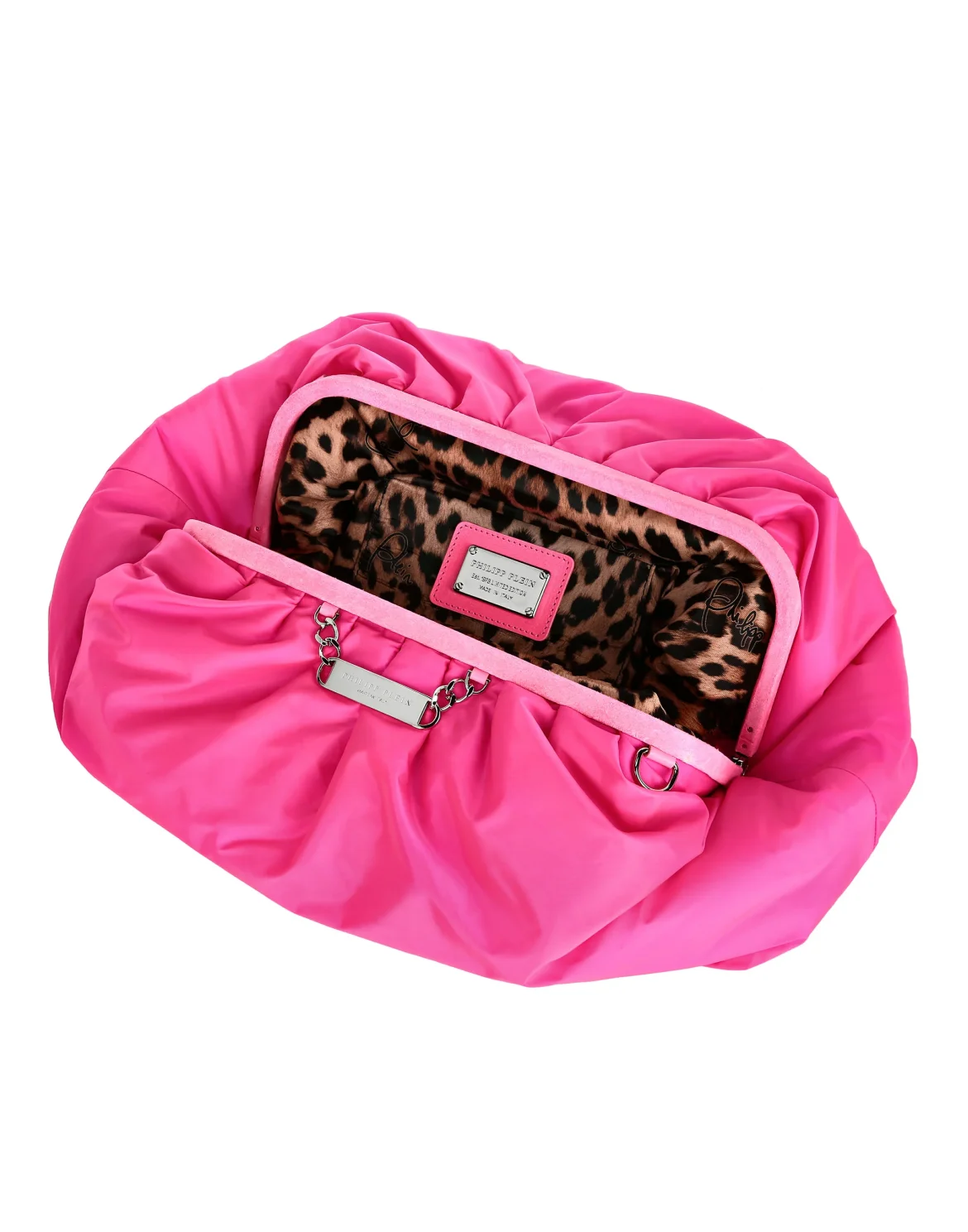 Nylon Big Pillow bag Iconic Plein, цвет: Розовый