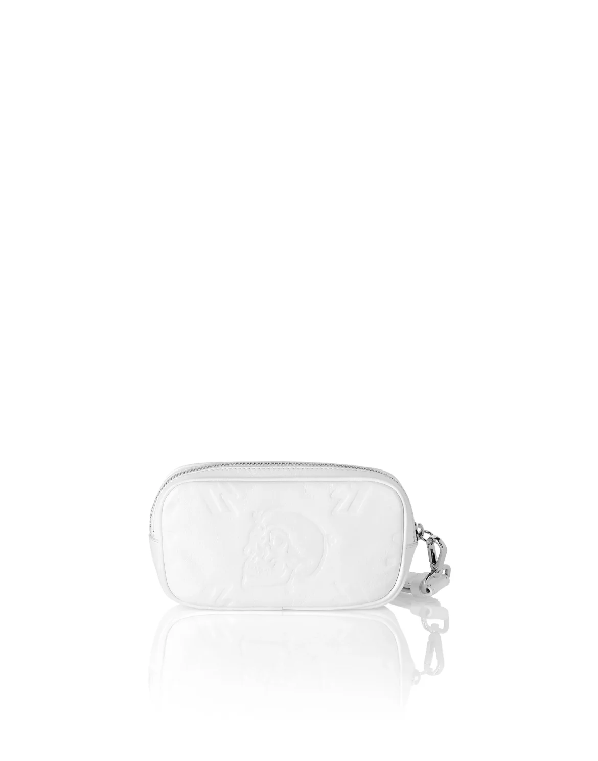 Leather Mini Shoulder Embossed  Monogram, цвет: Белый