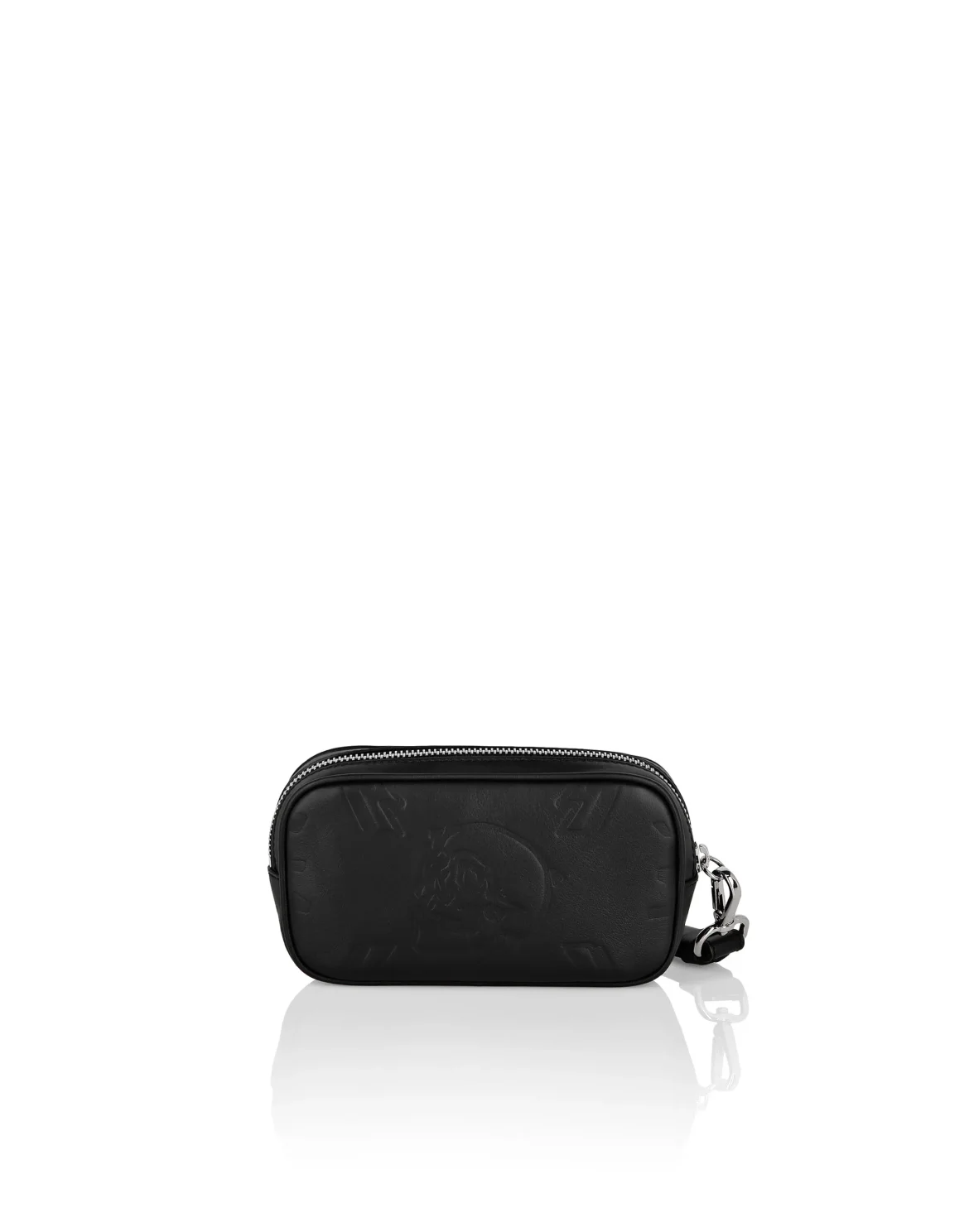 Leather Mini Shoulder Embossed  Monogram, цвет: Черный