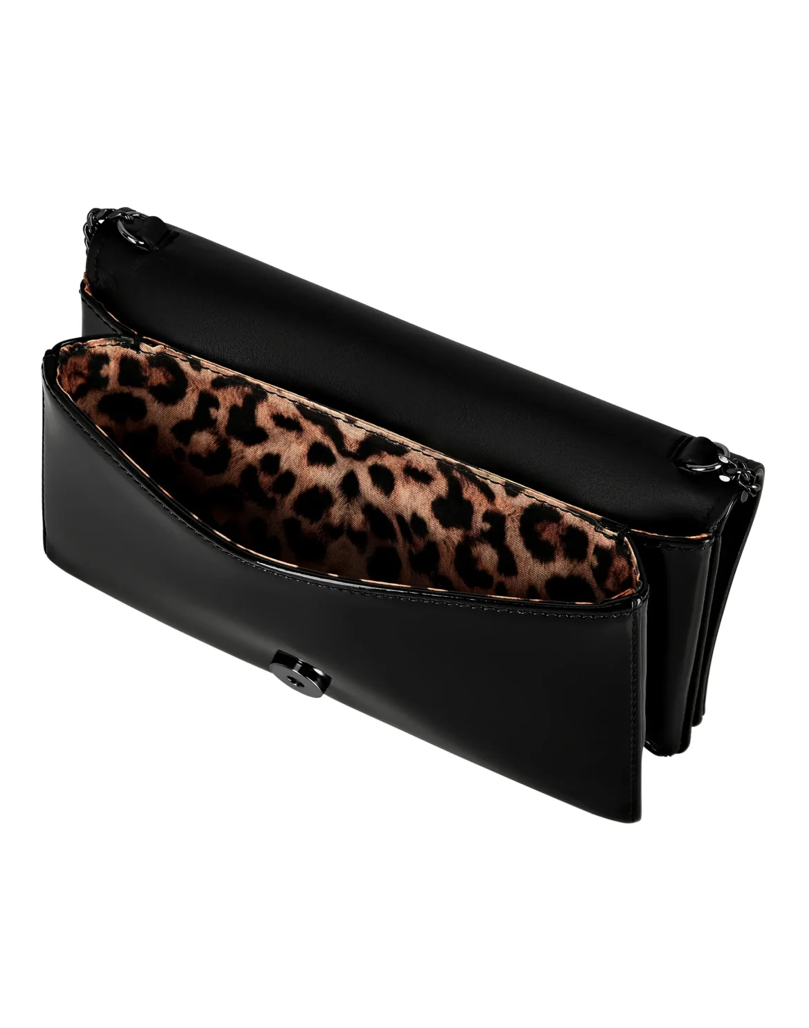 Patent Leather Mini Shoulder Skull, цвет: Черный