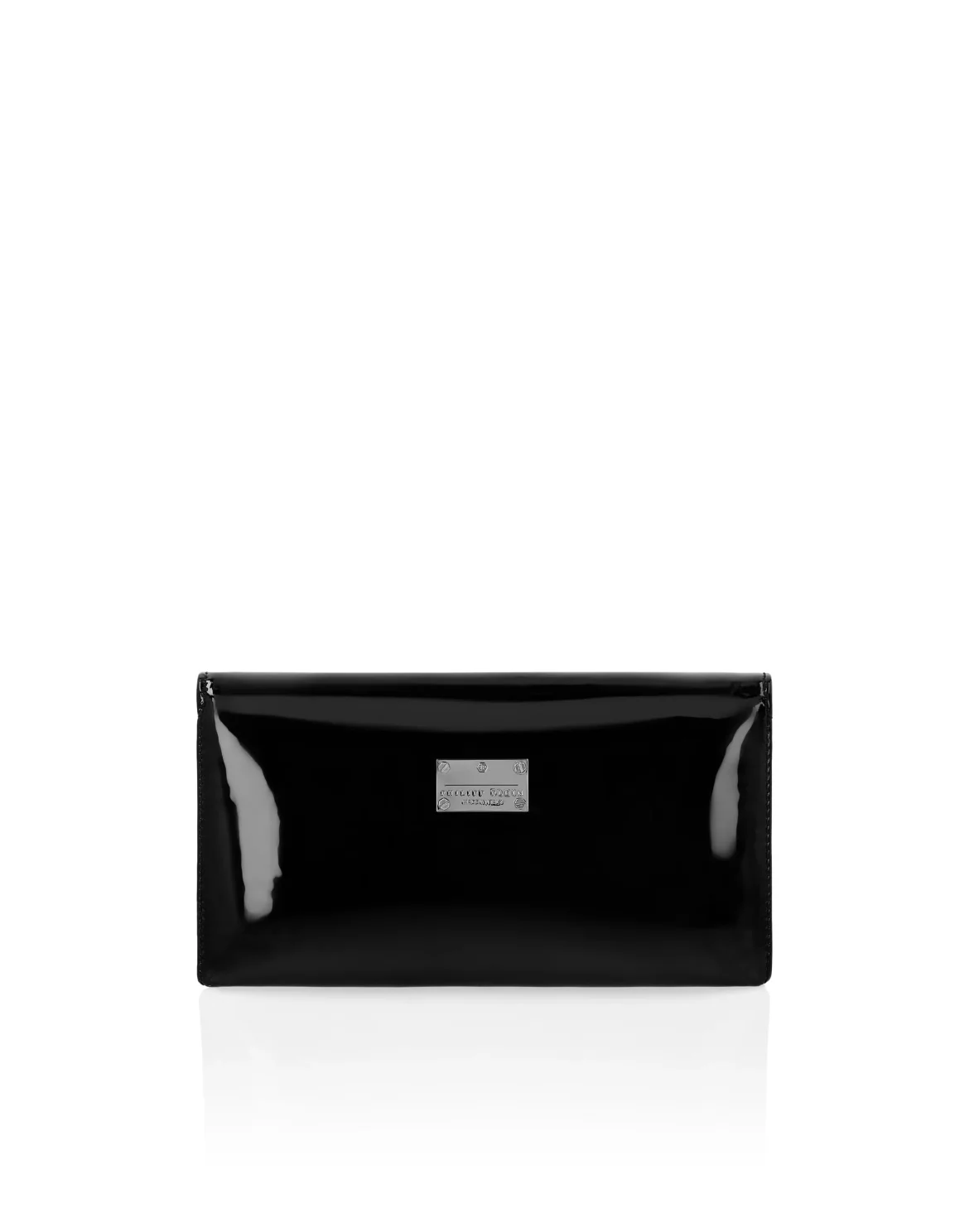Patent Leather Mini Shoulder Skull, цвет: Черный