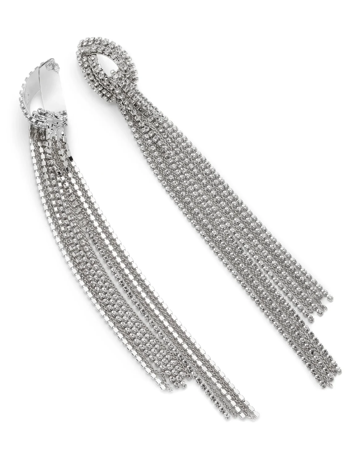 Earrings Crystal, цвет: Серебристый